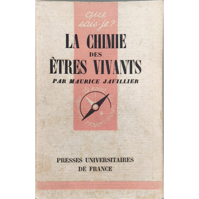 La chimie des êtres vivants