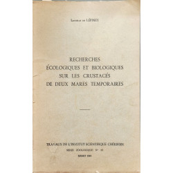 Recherches écologiques et biologiques sur les crustacés de deux...