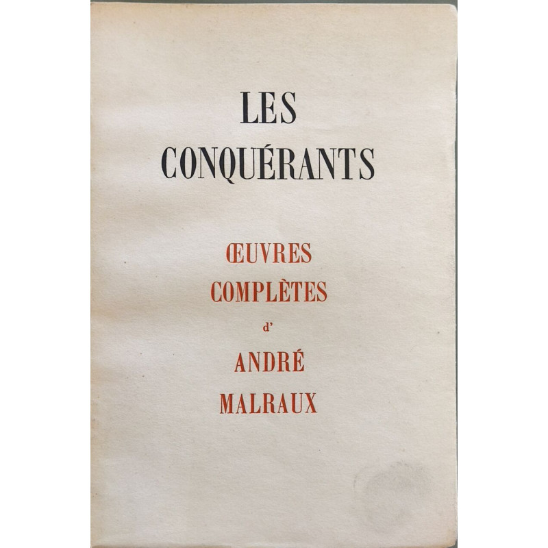 Les conquérants - numéroté sur vergé