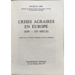 Crises agraires en Europe (XIIIe – XXe siècle)