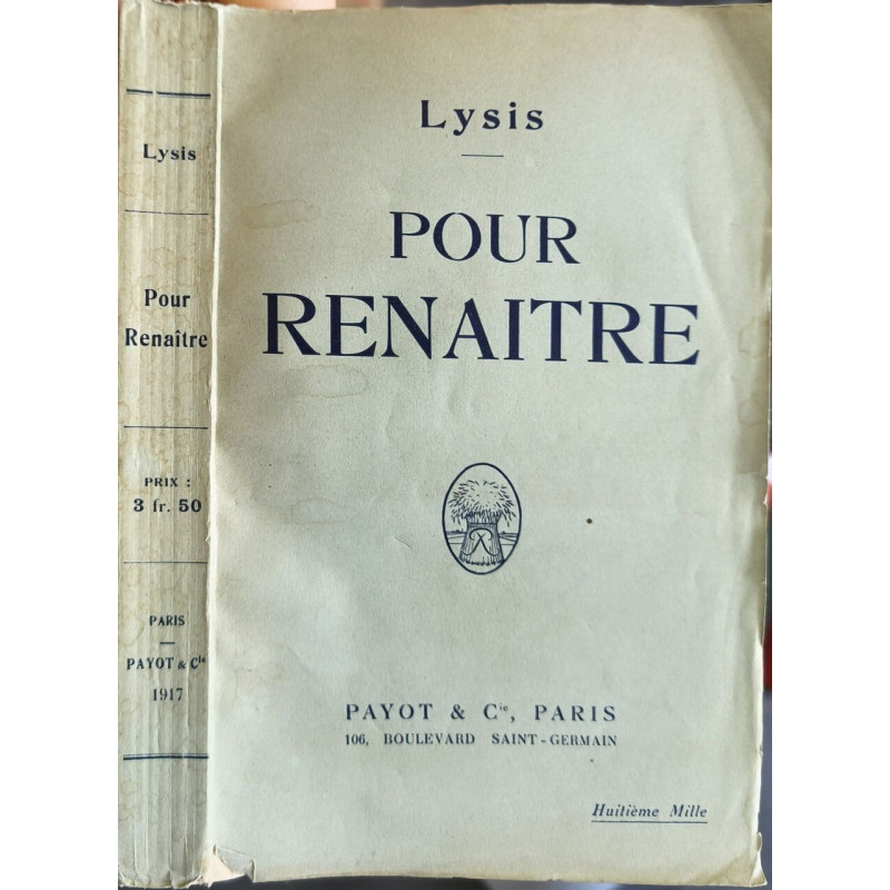 Pour renaître