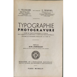Typographie Photogravure préface de M. A. Bargilliat