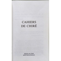 Cahiers de Chiré N°5 : Maurice Bardèche Charles Maurras Pierre...