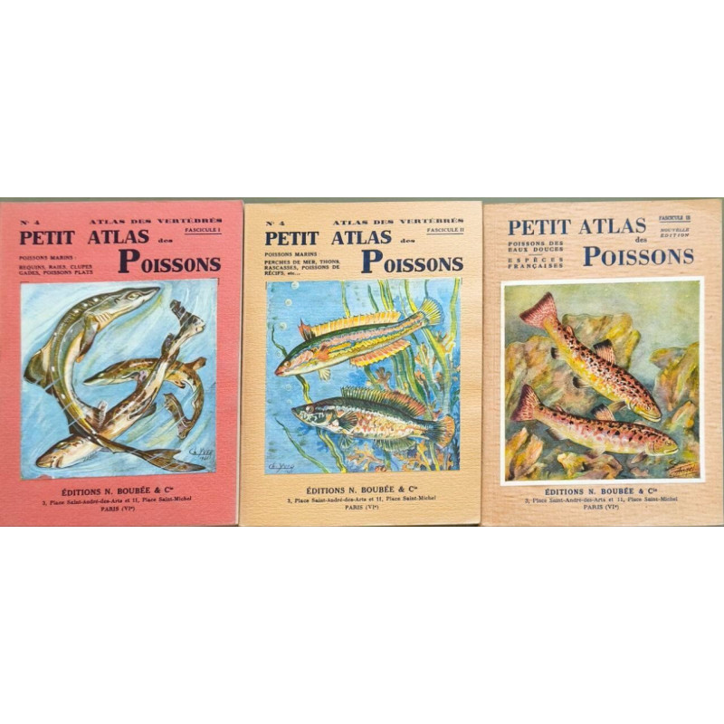Petit atlas des poissons ( 3 tomes)
