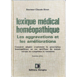 Lexique médical homéopathique des aggravations et des améliorations