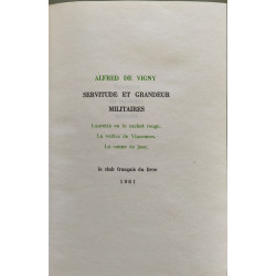 Servitude et grandeur militaires - numéroté