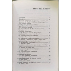 Glaucomes secondaires : Symposium de Dijon septembre 1985