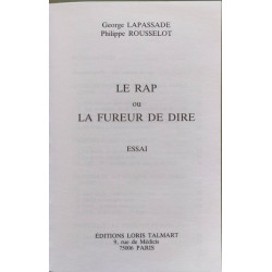 Le rap ou la fureur de dire