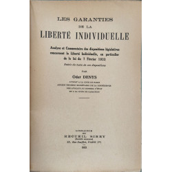 Les garanties de la liberté individuelle