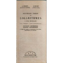 Nouvelles tables de logarithmes à cinq décimales