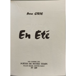 En Été EO tiré à 2000ex sur vélin