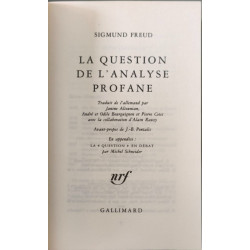 La question de l'analyse profane