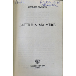 Lettre à ma mère
