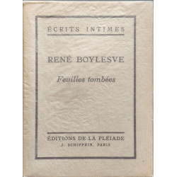 Feuilles tombées - EO Numérotée sur vélin