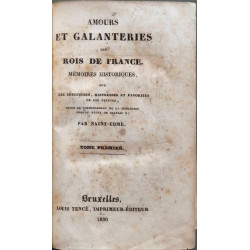 Amours et galanteries des rois de France mémoires historiques sur...