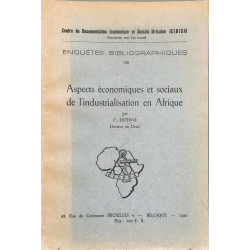 Aspects économiques et sociaux de l'industrialisation en Afrique