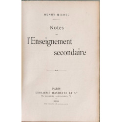 L'Enseignement secondaire