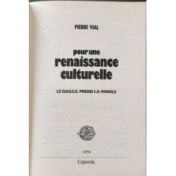 Pour une renaissance culturelle