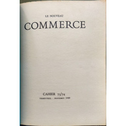 Le Nouveau Commerce - cahier 73