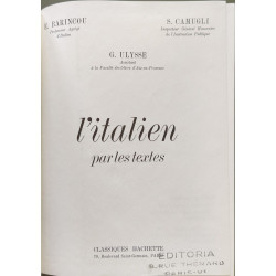 L'italien par les textes