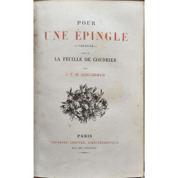 Pour une épingle - Légende - Suivie de La feuille de coudrier