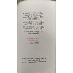 Artapoétique ou La mort sans phrase - numéroté sur alfa