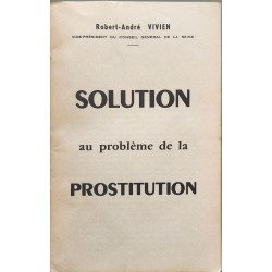 Solution au problème de la prostitution