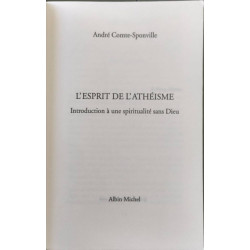 L'esprit de l'athéisme : Introduction à une spiritualité sans Dieu