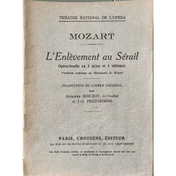 L'Enlèvement au Sérail Opéra-bouffe an 3 actes et 4 tableaux