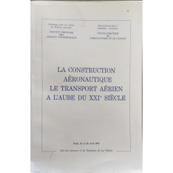 Colloque sur la construction aéronautique le transport aérien à...