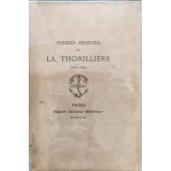 Premier registre de la thorillière ( 1663-1664) - numéroté sur...