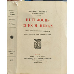Huit jours chez M. Renan - trois stations de psychothérapie -...