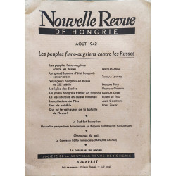 Nouvelle Revue de Hongrie - Tome LXVII - Aout 1942