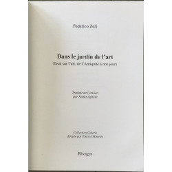 Dans le jardin de l'art - essai sur l'art de l'antiquité à nos jours