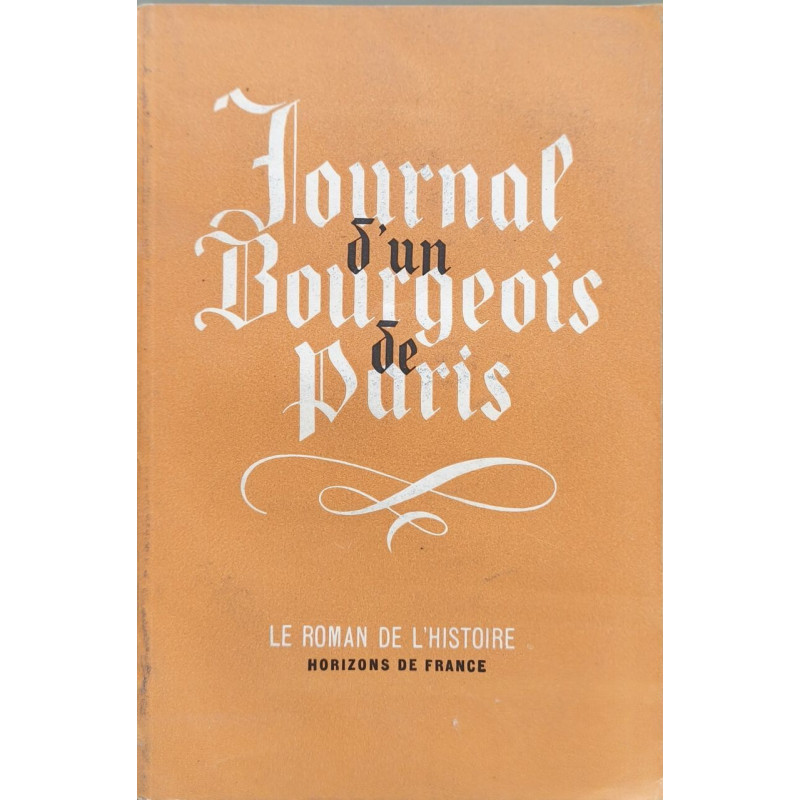 Journal d'un bourgeois de Paris de 1405 à 1449