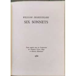 Six Sonnets exemplaire sur Offset ZRC numéroté 159