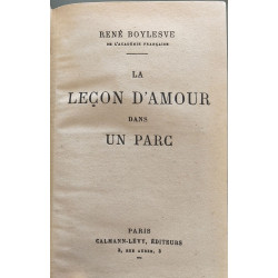La Leçon d'amour dans un parc