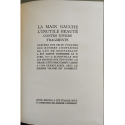 La Main Gauche L'Inutile Beauté Contes Divers Fragments...