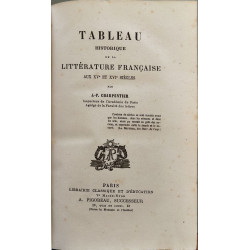 Tableau historique de la littérature française aux XVe et XVIe siècles
