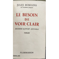 Le besoin de voir clair/ deuxième rapport Antonelli