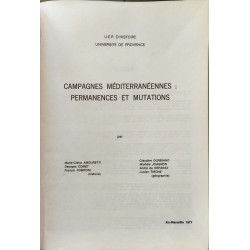 Campagnes méditerranéennes permanences et mutations