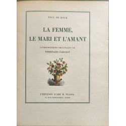 La femme le mari et l'amant - litographies originales de ferdinand...