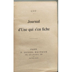 Journal d'Une qui s'en fiche