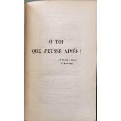 O toi que j'eusse aimée