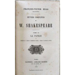 Oeuvres complètes de W. Shakespeare Tome XI XII et XIII : La...