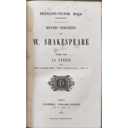 Oeuvres complètes de W. Shakespeare Tome XI XII et XIII : La...