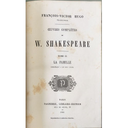 Oeuvres complètes de ShakespeareTome IX : La Famille