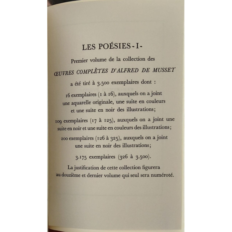 Collection des Œuvres complètes d'Alfred de Musset (12 tomes) -...