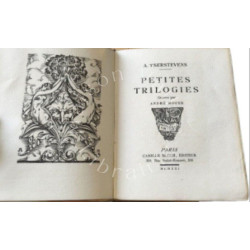 Petites trilogies EO Numérotée sur vergé - ornées par andre hofer