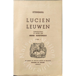 Lucien Leuwen / complet en 2 volumes - numéroté sur vergé crème...